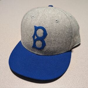 Brooklyn Dodgers Los Angeles MLB New Era 59FIFTY 5950 Fitted Hat Cap Men's 7 3/4